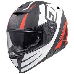 Premier Devil GT 92 BM Helm, schwarz-weiss-rot, Größe 2XL