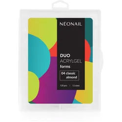 NEONAIL Duo Acrylgel Forms Schablonen für Nägel Typ 04 Classic Almond 120 St.