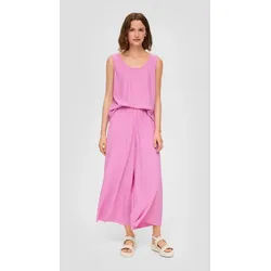 s.Oliver Culotte Hose Plissierte Wide-Leg-Hose mit Elastikbund rosa 42