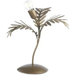 Tischleuchte , Dunkelbraun , Metall , rund , 40x45x40 cm , Eec , transportabel , Lampen & Leuchten, Leuchtenserien