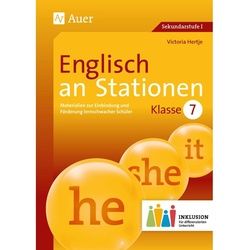 Englisch An Stationen 7 Inklusion M. 1 Cd-Rom - Victoria Hertje