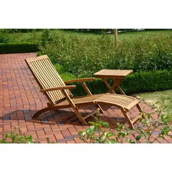 Siena Garden Bäderliege , Akaziefarben , Holz , Akazie , 60x90x147 cm , wetterbeständig, klappbar, Rückenlehne verstellbar , Holzmöbel, Sitzgelegenheiten Holz, Gartenliegen Holz