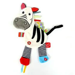 Label Schmusetuch Zebra 1 St weiss