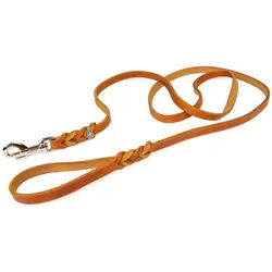 CopcoPet Hundeleine Fettlederleine mit Handschlaufe, Leder 1,50 m | 0,8 cm