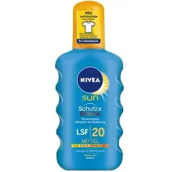 NIVEA Sun Schutz & Bräune Sonnenspray 85442 , 200 ml - Flasche, LSF 20