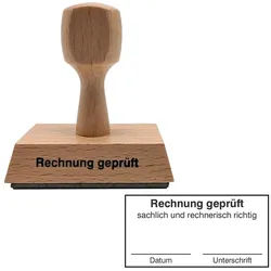 Textstempel "Rechnung geprüft"