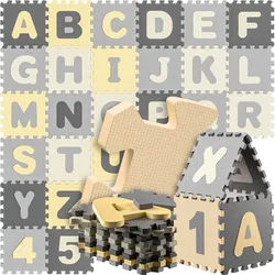 Puzzlematte 86-tlg Grau
