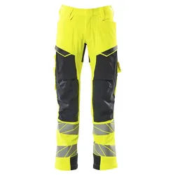 Warn Stretchbundhose Kl.2 ACCELERATE SAFE - 90C50 (EU 102) - gelb/schwarzblau