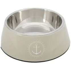 TRIXIE Napf Trixie BE NORDIC Napf aus Melamin und Edelstahl - sand 200 ml | Ø 14 cm