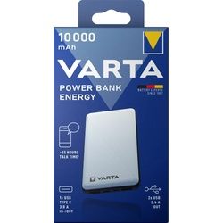 Varta Akku Powerbank, 5V/10.000mAh, Energy, weiss 2xUSB-A/Micro-B/-C