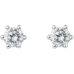 ONE ELEMENT Paar Ohrhänger 0.25 ct Diamant Brillant Ohrringe Ohrstecker aus 585 Weißgold silberfarben