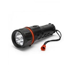 Velamp LED Gummi-Taschenlampe, 3 LEDs, wasserdicht, mit Handschlaufe, inklusive Batterien