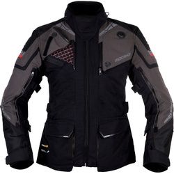 Modeka Panamericana 2 Damen Motorrad Textiljacke, schwarz-grau, Größe 36