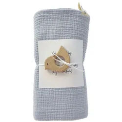 Tiny Birds Premium Musselintuch 1 St hellblau