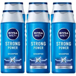 NIVEA Pflegeshampoo Strong Power 250 ml, 6er Pack