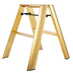 Trittleiter Lucano Thomas Merlo gold, Designer Chiaki Murata, 62x48.5x57 / 15.5 cm