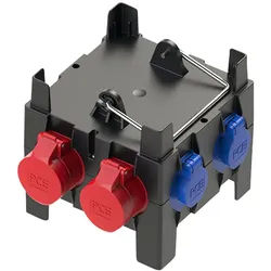 PCE Stromverteiler, IMST, 2x CEE 16A, 4x Schutzkontakt-Steckdose