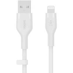 Belkin BoostCharge Flex USB-A Kabel mit Lightning Connector (3m, Weiß)