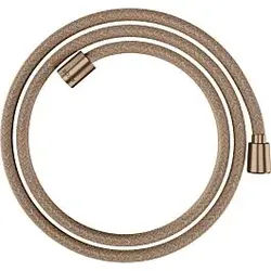 hansgrohe Textilbrauseschlauch 28259310 1600 mm, Mutter 1x konisch, 1x zylindrisch, brushed red gold