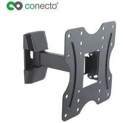 conecto TV-Wandhalterung TV Wandhalter für LCD LED Fernseher & Monitor, (bis 42 Zoll, neigbar, schwenkbar) schwarz