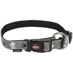 TRIXIE Hunde-Halsband Halsband Silver Reflect schwarz/silbergrau Größe: S-M Maße: 30-45 cm / 15 mm