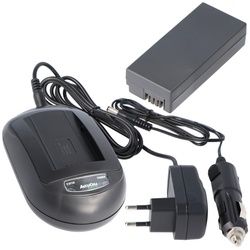 SparSet Ladegerät inkl. Akku passend für Sony NP-FC10, Sony NP-FC11