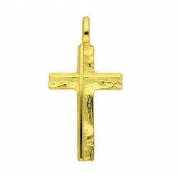 Kreuzkette ADELIA ́S "Halskette - Kreuzkette mit Kreuz Anhänger aus 585 Gold", gold, Halsketten, Damen, Gelbgold 585 Gold, Gelbgold 585, Gold, Kreuzkette, Schmuckset mit bis 45 cm stufenlos verstellbarer 925 Silber Halskette