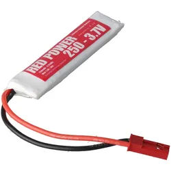 Pichler RED POWER LiPo Akku 250 mAh – 3,7 V 1S mit JST Stecker