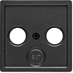 Berker 12036086 Zentralstück für Antennendose 2- und 3-Loch, Q.x, anthrazit samt