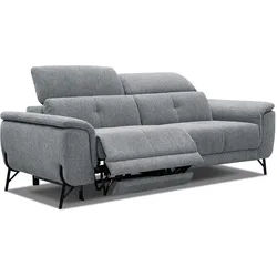 SOFA AVENA 3-Sitzer mit 1 Relaxfunktion, grau