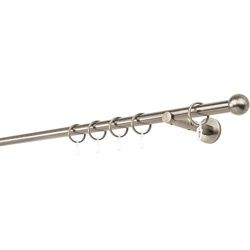 mydeco Gardinenstange »20mm Ball Wandträger 12 cm«, 1 läufig-läufig, Fixmaß mydeco bronzefarben L: 290 cm