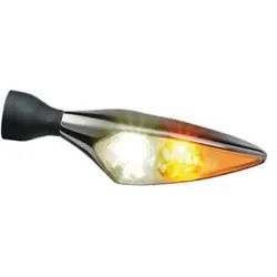 Kellermann LED-Blinker / Positionsleuchte Micro Rhombus PL, chrom, vorne links, silber für Männer