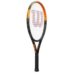 Wilson Tennisschläger Burn Spin JR 24in (8-10 Jahre) 2025 schwarz/orange - besaitet