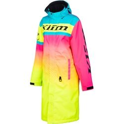 Klim Revolt wasserdichte Snowmobil Mantel, pink-blau-lila-gelb, Größe XL für Männer