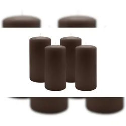 Kopschitz Kerzen 2er Set Stumpenkerzen/Adventskranzkerzen Schokolade Ø 100 x 250 mm