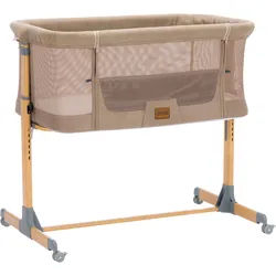 Fillikid Beistellbett Air caramel inkl. Rollen beige