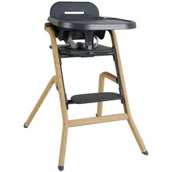 Jimmylee Hochstuhl , Naturfarben, Dunkelgrau , Metall, Kunststoff, Textil , 56.5x89.5x72 cm , SGS-geprüft, EN 14988 , Essbrett verstellbar, Fußstütze verstellbar, Beckengurt, Sitzfläche verstellbar, Essbrett abnehmbar, 5-Punkt-Gurt, Schrittgurt, Tablett , Füttern