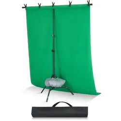 VEVOR Hintergrundständer verstellbares Fotohintergrundständer (Hintergrundtuch: 154 x 198 cm), tragbarer Hintergrundständer mit 1 Stativ, Bildschirmständer für Produktfotografie Studiofotografie