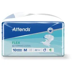 Attends Slip Flex 10 Inkontinenz Pants, mit Hüftgürtel, Inkontinenzslip bei starker bis sehr starker Inkontinenz mit Hüftgürtel, 1 Packung = 22 Stück, medium