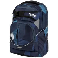 NITRO Schulrucksack Superhero - Rucksack 44 cm (fragments blue) blau