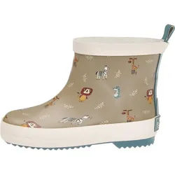 Playshoes Gummistiefel Halbschaft Wildtiere Gummistiefel braun 24 EU
