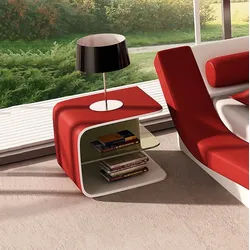 Xlmoebel Nachtkonsole Beistelltisch Kommode für Schlafzimmer im modernen Design (1 St), Made in Europa rot