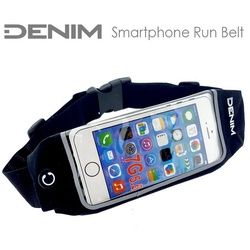 Denim Laufgürtel Denim Smartphone Run Belt Laufgürtel schwarz