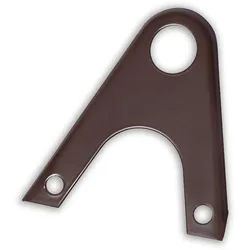 Aufstockelement für zweites Schneefangrohr Stehfalz, Winkelfalz, braun