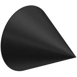 ENDSTÜCKE FÜR GARDINENSTANGEN / TELESKOPSTANGEN Cone 16/13 mm Ø Schwarz, Packung 2 Stück