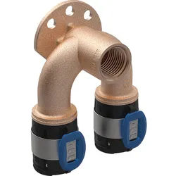 Geberit FlowFit Doppelanschlusswinkel 90° (Ausführung: 20 mm - 1/2'' IG - 20 mm)