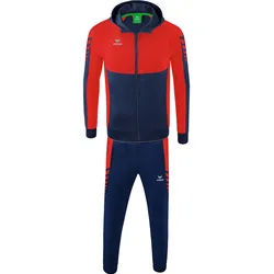 erima Kinder Trainingsanzug Six Wings 1032209+1102205 116 - New Navy/Rot - 116