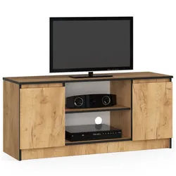 Raumhirsch Furniture Lowboard, TV-Schrank - Elegantes Design für Ihr Wohnzimmer - Fernsehtisch, 120 cm für TV bis 65", 2 Türen, 2 Böden, bis 75 kg, kratzfest 120 cm x 55 cm x 40 cm