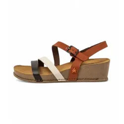 Art für Damen. 1193013Y4003_0MU Ledersandalen 1930 I Live mehrfarbig (39), 3 bis 5 cm, Schnalle, Lässig