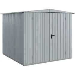 Hörmann Metall-Gerätehaus Berry Classic mit Satteldach Typ 2, 259 x 248 cm,fenstergrau,6,4 m2